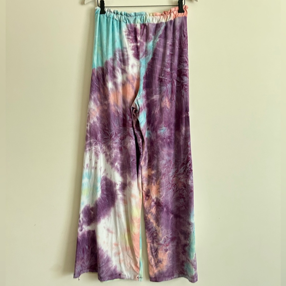 Derek Heart Juniors Tie Dye Flow Pants - Picture 3 of 6